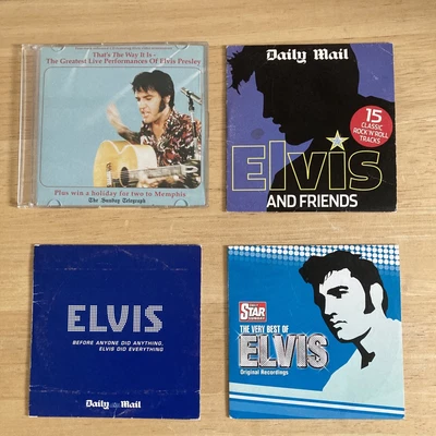 £3 • Buy Telegraph/mail/star/elvis Presley Cds  X4