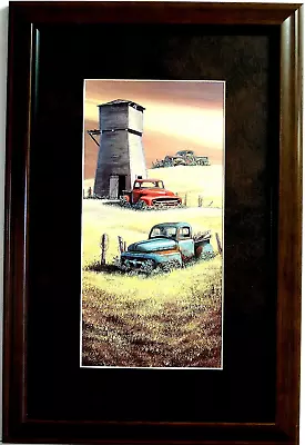 Old Cars Old Trucks Picture Truck Farm  Classics Mopar  Matted Framed 10x16 • $50.95