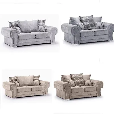 Verona Sofa Set | 3+2 Seater | Grey Or Beige • £359