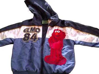 Elmo 84 Sesame Street Vintage Hoodie Toddlers Lightweight Wind Jacket Size 24 Mo • $24