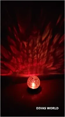 Firefly Glass Ball Solar Light Colour Changing Crackle Globe Post Lights Garden • £9.77