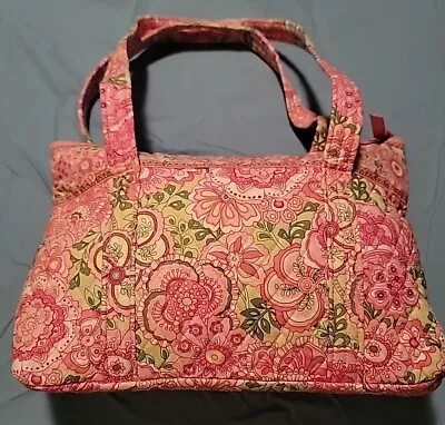 Vera Bradley Six Inside Pockets Bowler Bag Petal Pink Purse • $28