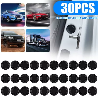 30PCS Car Door Bumper Shock Absorbers Stickers PVC Soundproof Protection • £4.79