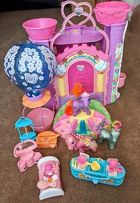 My LIttle Pony G3 Playset Celebration Castle W/ Original Accessories & 4 Ponies  • $99.99