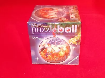2005 Sealed Ravensburger 3D Puzzle Ball Christmas Ornament Santa Sleigh Reindeer • $24.99