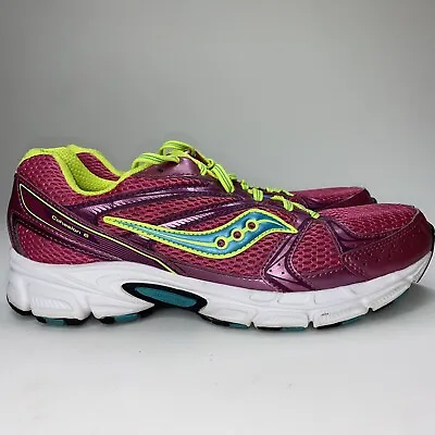 £16 • Buy Saucony Womens Cohesion 6 Running Shoes Pink Green 15166-18 Size 9.5 M