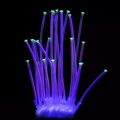 $14.33 • Buy Silicone Glowing Coral Aquarium Ornament Artificial Fish Tank Decor Accessories