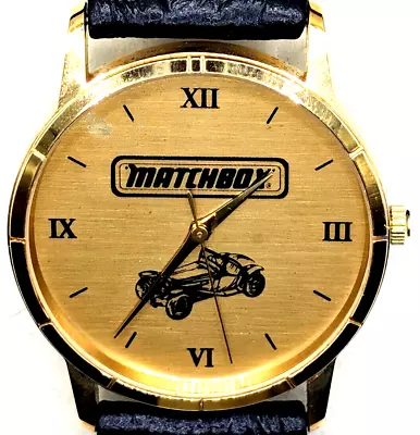 MATCHBOX Collectors Gold Tone Watch Image Watches USA Quartz Japan Movement • $5.22