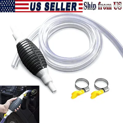 Car Fuel Tank Sucker High Flow Siphon Hand Pump For Liquid Transfer Water Oil • $5.95