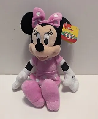 Minnie Mouse Disney's Just Play 10  Pink Dress Plush Doll Stuffed Animal B2 • $12.99