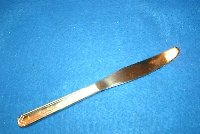 Vintage ONEIDA HOTEL PLATE Silverplate VERNON-ASHLEY Modern Solid Dinner Knife • $4.99