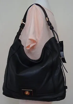 Marc Jacobs Revolution Black Pebbled  Leather Hobo Shoulder Bag • $209.99