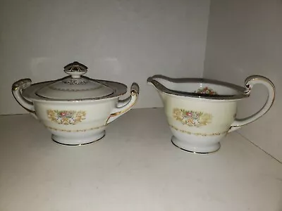 VTG ROSE CHINA MADE IN OCCUPIED JAPAN  Cream & Sugar Excellent • $22.99