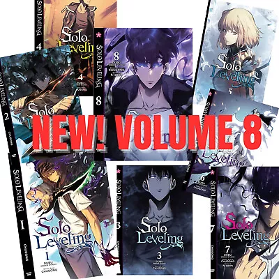 SOLO LEVELING English Version Vol 1-8 (LATEST) Full Set Manga Comic DHL EXPRESS • $99.88