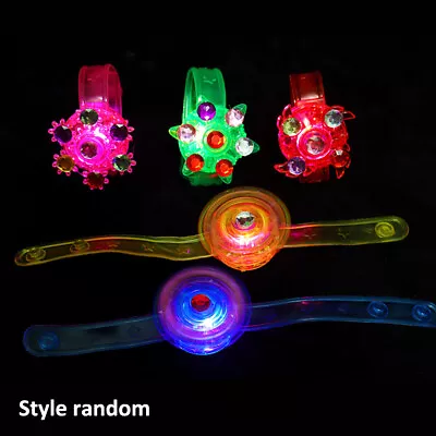 LED Light Up Spinner Bracelets Fidget Toy For Kids Boys Girls Party Favors Gifts • £6.99