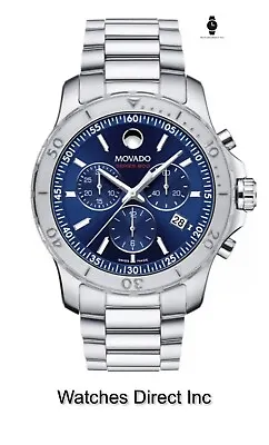 Brand New Movado Men’s Series 800 Blue Dial Chronograph Watch 2600151 • $995