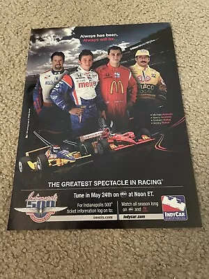 Vintage 2009 Indianapolis Indy 500 Print Ad Michael & Mario Andretti Bobby Rahal • $6.99