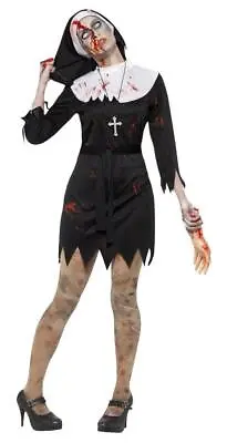 Adult Zombie Sister Bloodied Fancy Dress Party Costume • £18.03