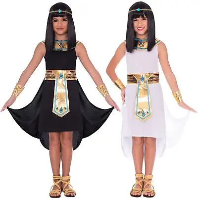 Girls Egyptian Pharaoh Queen Historical Carnival Book Day Fancy Dress Costume • £14.38