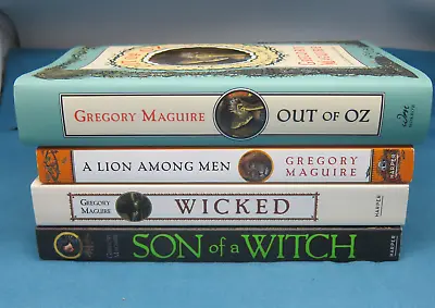 Gregory Maguire 4 Book Lot Wicked Years Series Lion Among Men Out Of Oz Son Of • $40