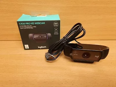 Logitech C920 Pro HD Webcam G049100313389 Lh.hh 06/03 • £49.99