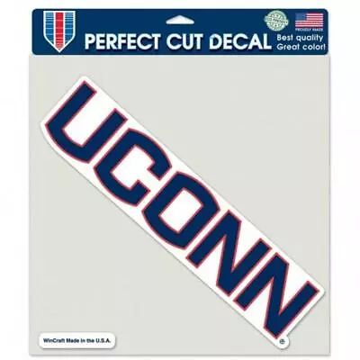 Connecticut Huskies 8 X8  Perfect Cut Car Decal [NEW] Auto Sticker Emblem Uconn • $8.95
