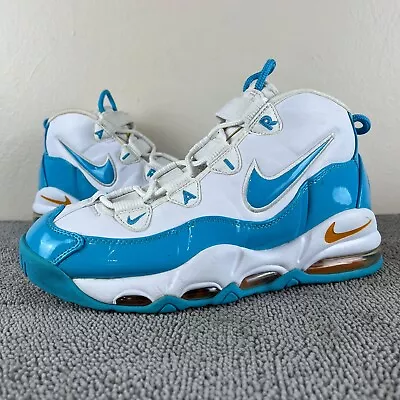 Nike Air Max Uptempo '95 White Blue Fury Shoes Sneakers Men's Size 8 • $79.99