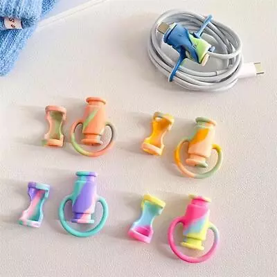 £4.16 • Buy Mini 2 In 1 Data Cable Protector Cover,Cute Cable Winder Protection Tool UK