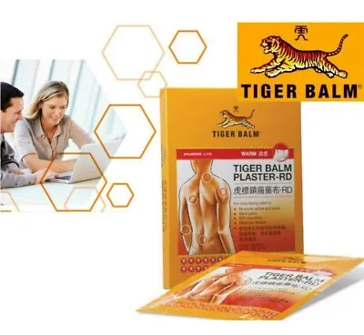 TIGER BALM Warm Patch Medicated Plaster Relief Muscle Pain Stiff Neck Back Pain • $40.63