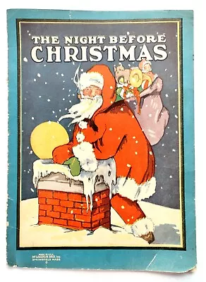 The Night Before Christmas / A Visit Of St. Nicholas - McLoughlin Bros - Vintage • $39.95