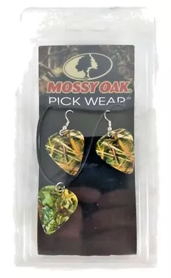 Mossy Oak Pick WEAR EARRINGS & NECKLACE Great Gift MOPW-1 GUITAR NEW Made Canada • $7.88
