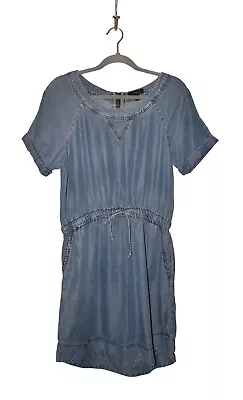 J.CREW $98 Lightweight Chambray Denim Short Sleeve Dress Medium • $24.64