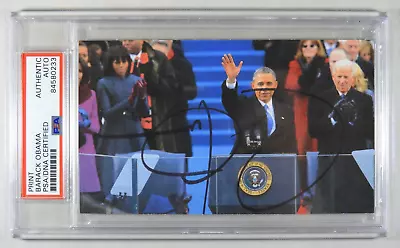 Barack Obama - Photograph Signed - Second Inauguration - Inside PSA/DNA Holder • $937.50