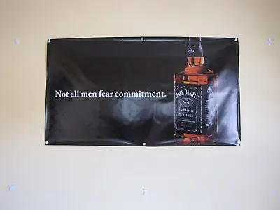 Jack Daniels Whiskey PVC Vinyl Banner Flag Poster Sign 1000x1800mm FREE DELIVERY • $57.77