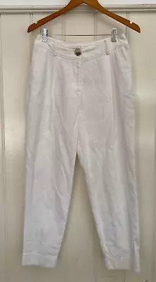 VIKTORIA WOODS Sz 2 100% Cotton Ivory Thatcher Pants BNWOTGS  DESIGNER DESTASH! • $49