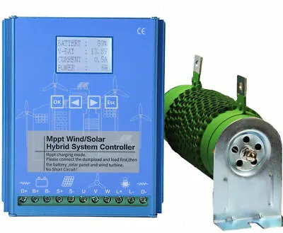 3000W MPPT Wind Solar Hybrid Controller 24V 48V Wind Turbine Generator Regulator • $189.99
