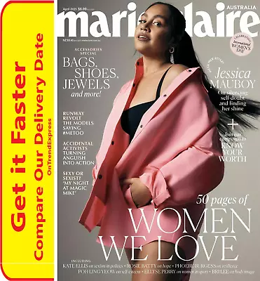 Marie Claire Australia April 2021 Magazine - JESSICA MAUBOY NEW • $13.85