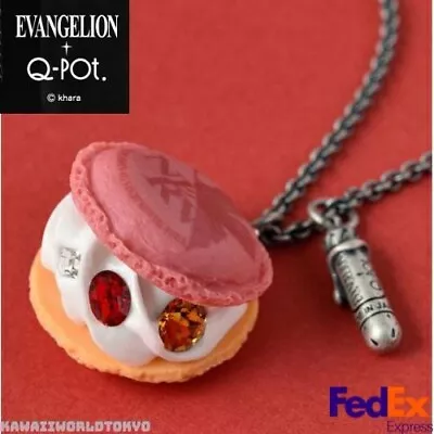 $154 • Buy Evangelion X Q-pot Unit 2 Macaroon Necklace EVANGELION Accessory Japan FEDEX