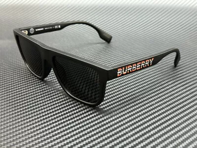 BURBERRY BE4402U 346487 Matte Black Grey Men's 56 Mm Sunglasses • $149.85