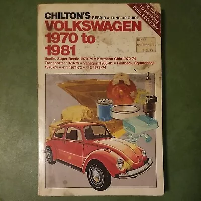 Chilton Repair Manual 70-81 Volkswagen Beetle Karmann Ghia Transporter Vanagon • $18.98