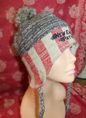 New England Patriots NFL Vintage Ski Winter Hat With Pom Pom  • $20