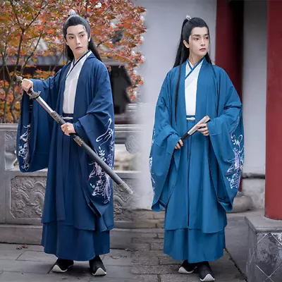 Chinese Ancient Hanfu Dresses China Folk Dance Cosplay Traditional Arts Costumes • £135.59