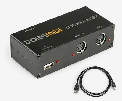 DOREMiDi USB MIDI Host Box MIDI Host USB To MIDI Converter • $45