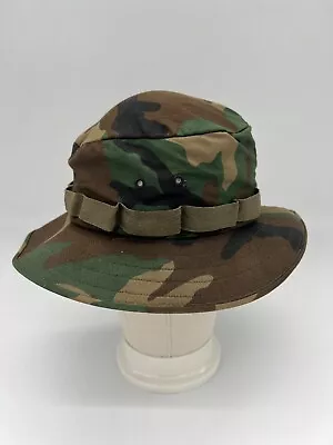 Vintage Us Military Army Jungle Boonie Size Medium Bucket Hat  Camo • $24.90