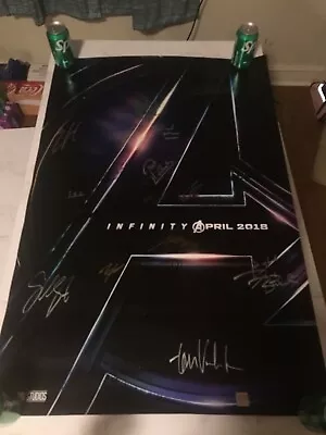 Marvel MCU Avengers Infinity War Cast Signed Poster • $500