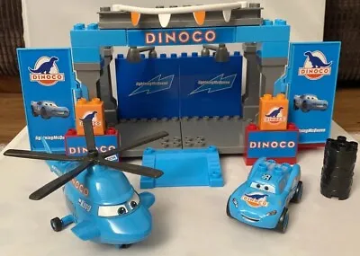 Mega Bloks Disney Cars Lightning McQueen Dinoco Stage 7785 RARE PLAY SET Blocks • £14.99