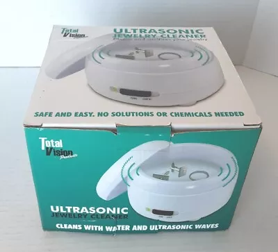 New Ultrasonic Jewelry Cleaner Total Vision Products Cleans No Chemicals Needed • $8