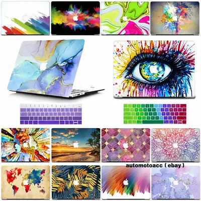 $22.98 • Buy Abstract Color Case For Macbook Air 13 12 11 Pro 14 15 16 Inch +Keyboard Cover 