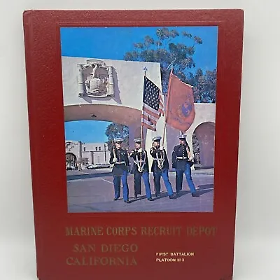 Marine Corps RECRUIT DEPOT MCRD San Diego 1981 USMC Yearbook 1st Battalion 1113 • $59.99