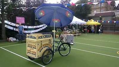 1950's Pashley Unique Ice Cream Trike Stop Me And Buy One Bike Gold Gilt Signage • £1800